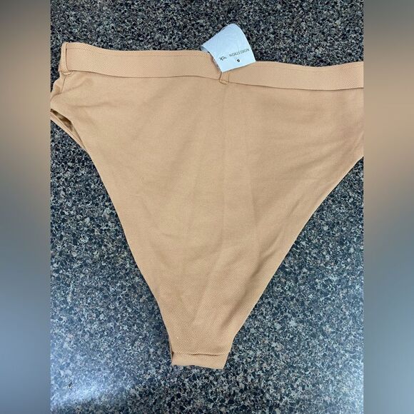 WeWoreWhat NWT Emily Swim Bottoms in Camel Size XL - Picture 10 of 12